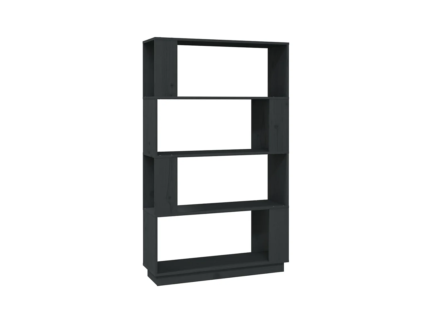 Dilber  Bibliothèque/Séparateur de pièce Gris 80x25x132 cm Pin massif