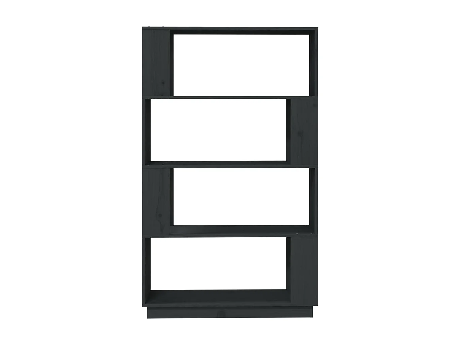 Dilber  Bibliothèque/Séparateur de pièce Gris 80x25x132 cm Pin massif