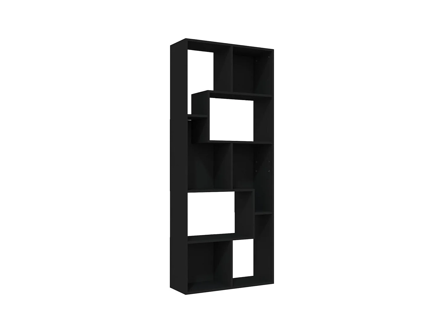Burtonsville  Boekenkast 67x24x161 cm bewerkt hout zwart
