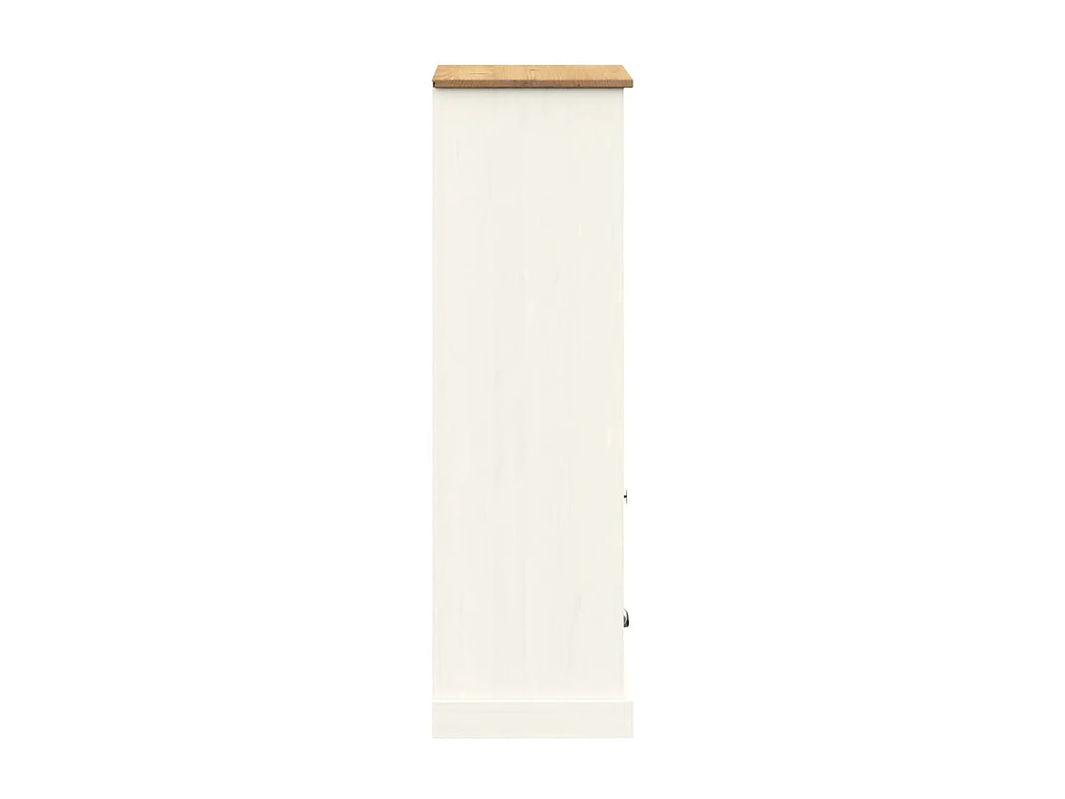 Gudvord  Bibliothèque VIGO blanc 60x35x114,5 cm bois massif de pin