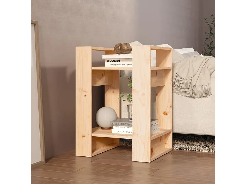Christine-Louise  Bibliothèque/Séparateur de pièce 41x35x57 cm Pin massif