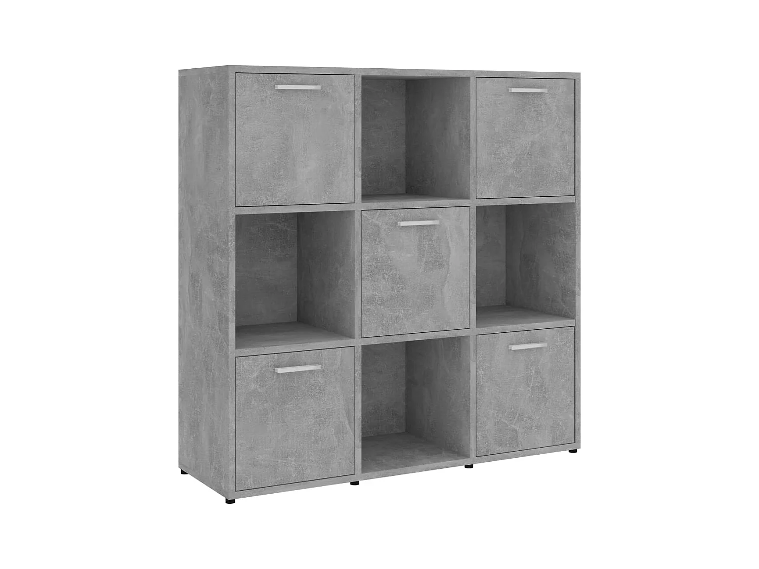 Lacey  Estantería madera contrachapada gris hormigón 90x30x90 cm