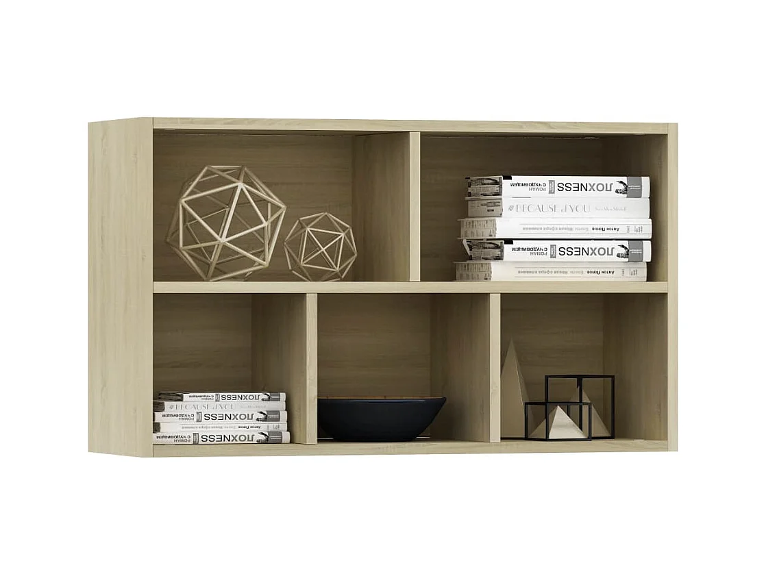 Prolenta Premium -  Estantería/Aparador madera contrachapada color roble 50x25x80cm