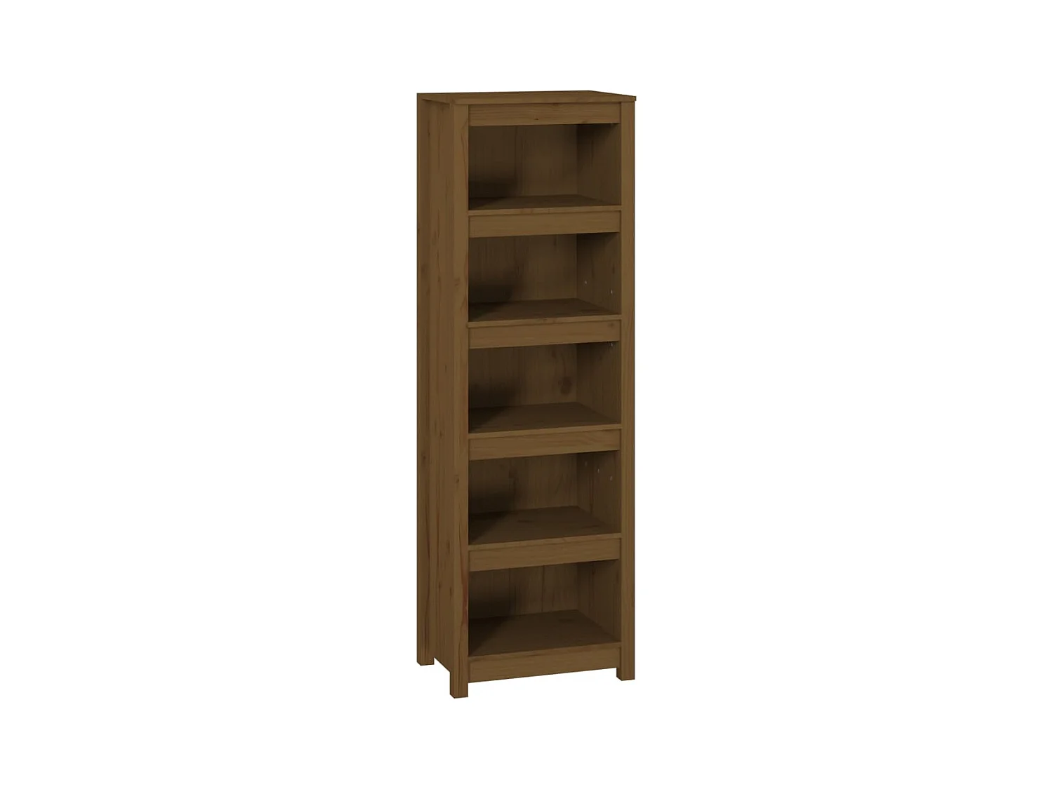 Laurens  Estantería madera maciza de pino marrón miel 50x35x154 cm