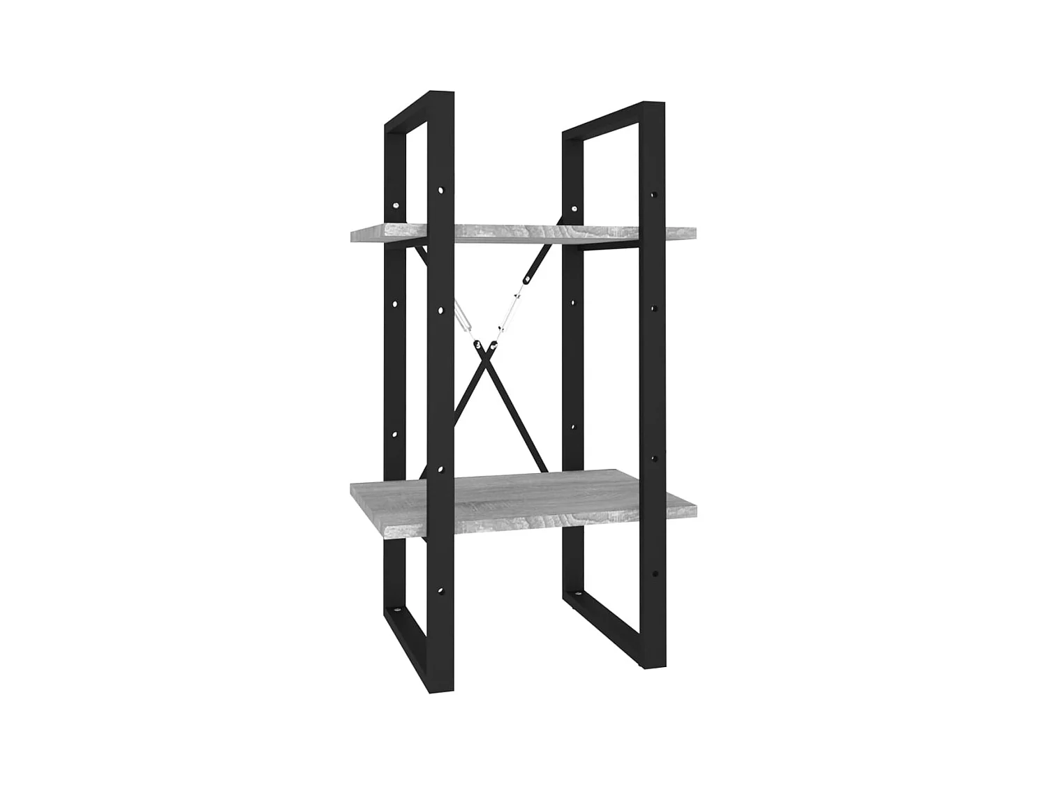 Bowling Green  Bibliothèque 2 niveaux Sonoma gris 40x30x70cm Bois d'ingénierie