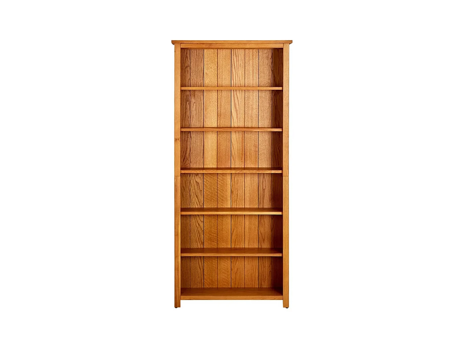 Poyraz vidaX Estantería de 6 niveles de madera maciza de roble 80x22,5x180 cm