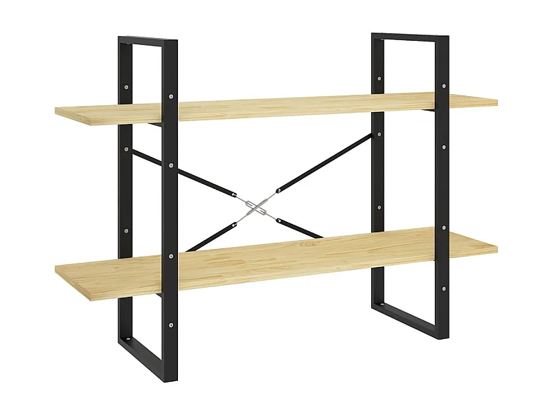 Gitana  Bibliothèque à 2 niveaux 100x30x70 cm Bois de pin massif