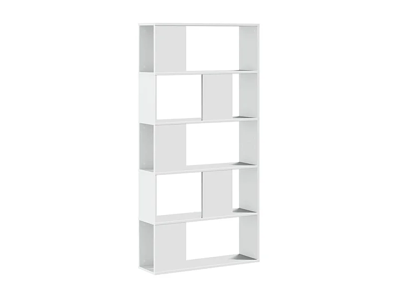 Fairmont  Librería 5 estantes madera ingeniería blanco 80,5x23,5x162,5 cm