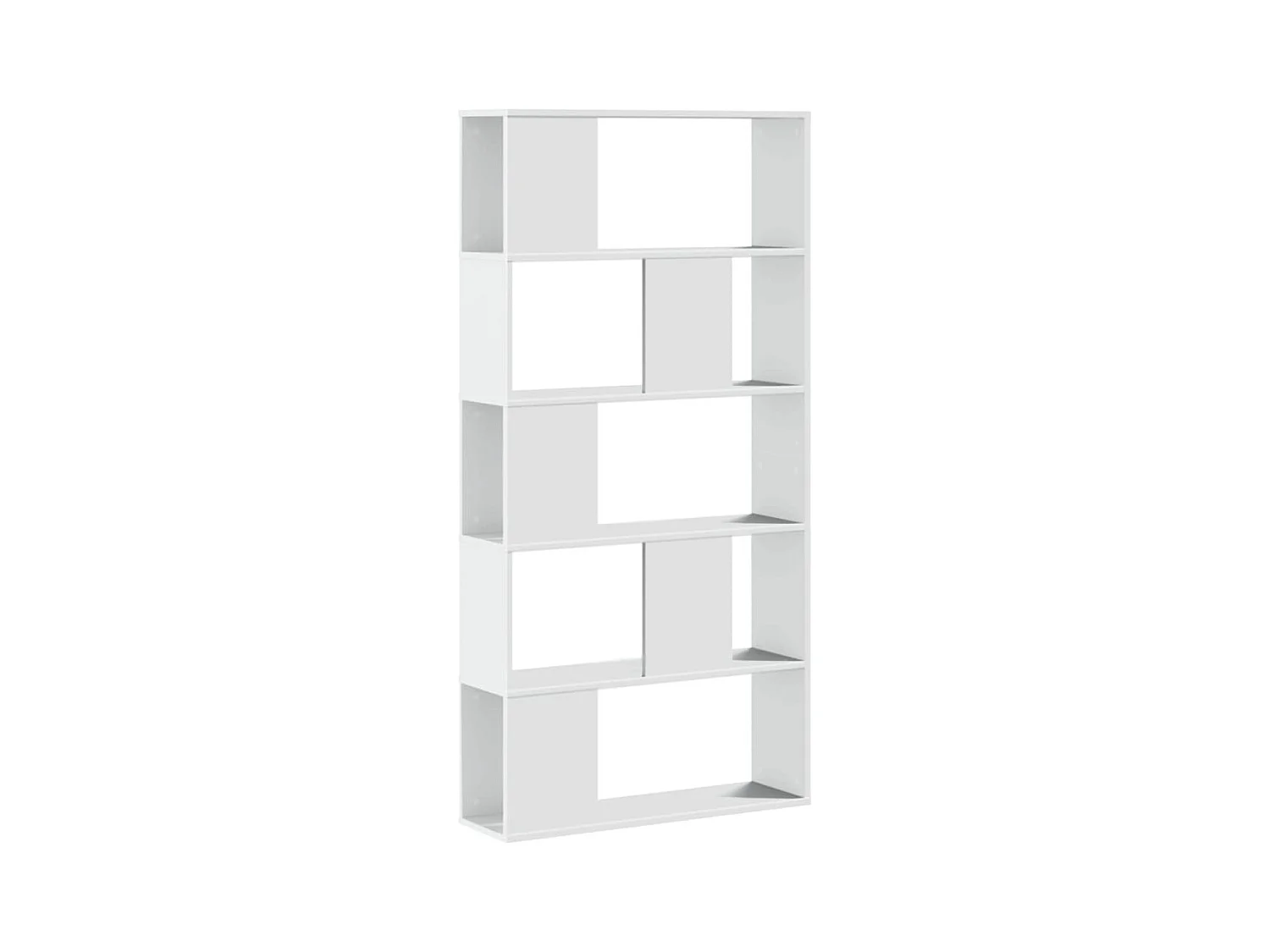 Fairmont  Bibliothèque 5 niveaux blanc 80,5x23,5x162,5 cm bois ingénierie