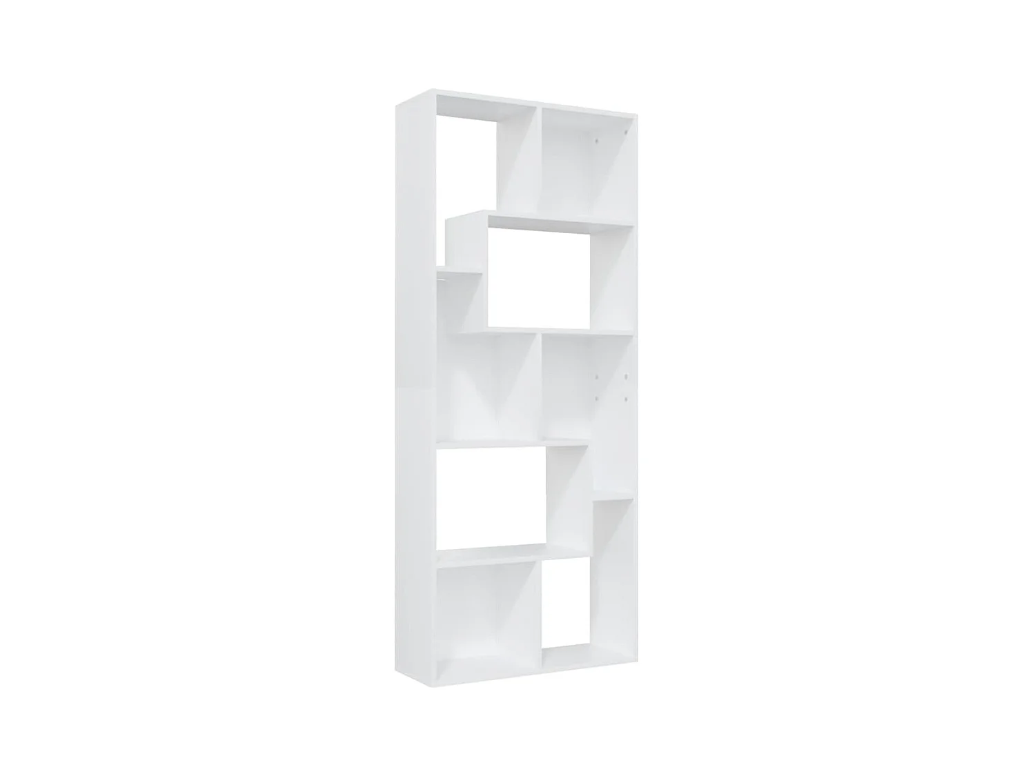Burtonsville  Bibliothèque Blanc 67x24x161 cm Bois d'ingénierie