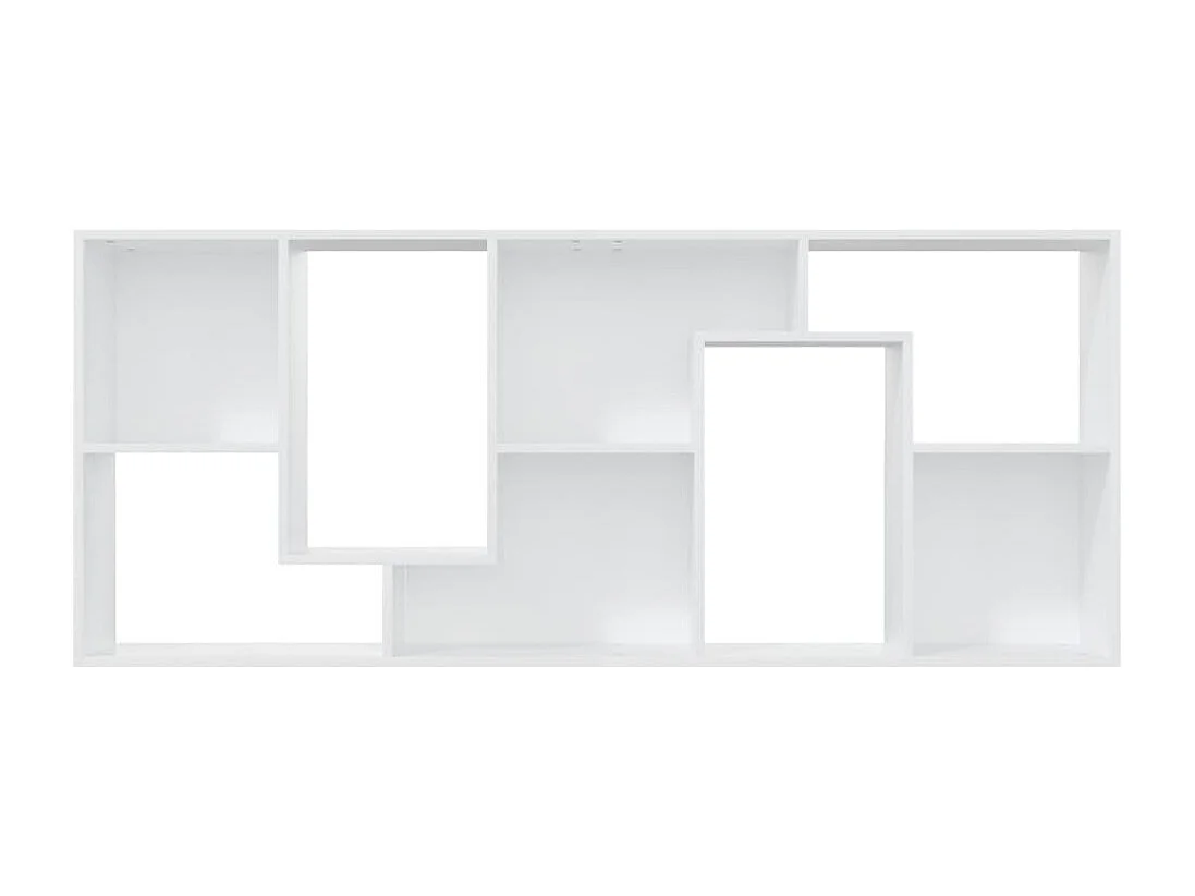 Burtonsville  Bibliothèque Blanc 67x24x161 cm Bois d'ingénierie