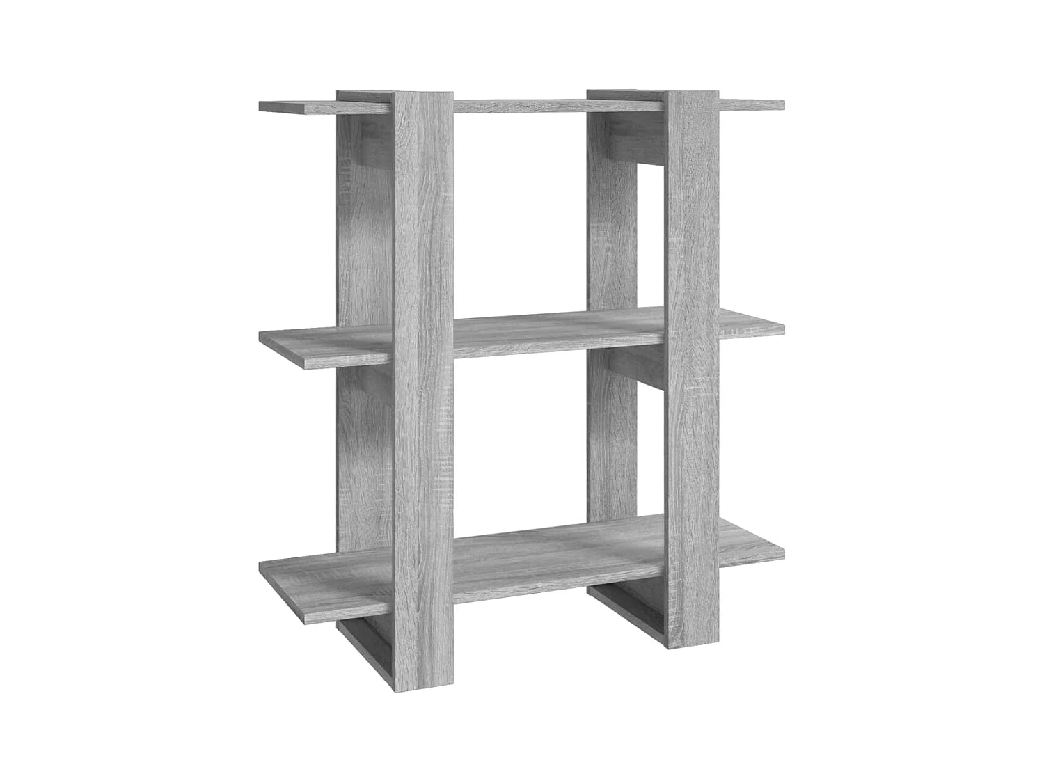 Milou  Bibliothèque/Séparateur de pièce sonoma gris 80x30x87 cm