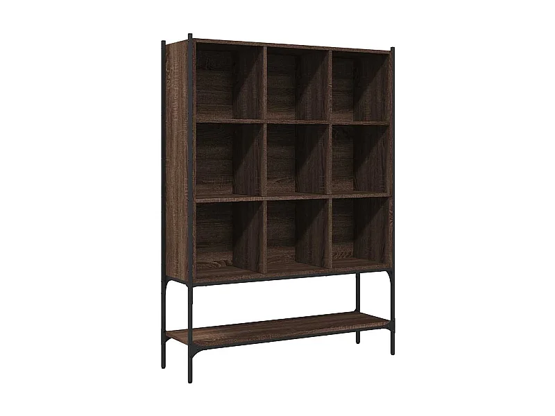 Assen  Boekenkast 102x30x141,5 cm bewerkt hout bruin eikenkleur