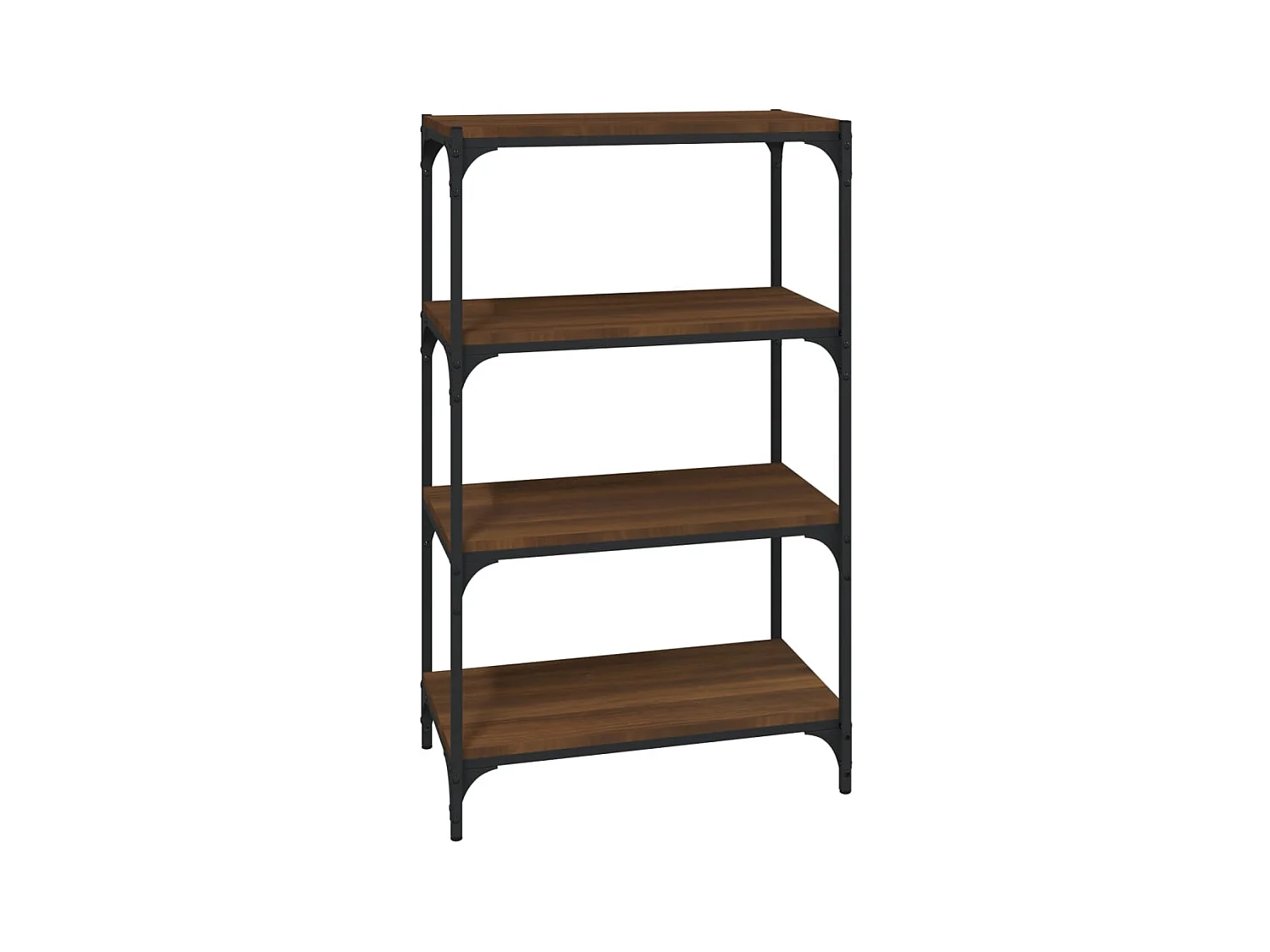 Ventura  Bibliothèque Chêne brun 60x33x100 cm Bois d'ingénierie et acier