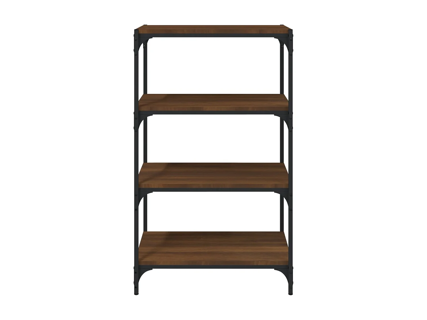 Ventura  Bibliothèque Chêne brun 60x33x100 cm Bois d'ingénierie et acier