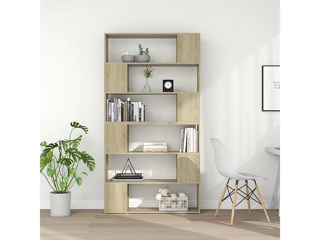 Branchville  Bibliothèque/Séparateur de pièce Chêne Sonoma 100x24x188 cm