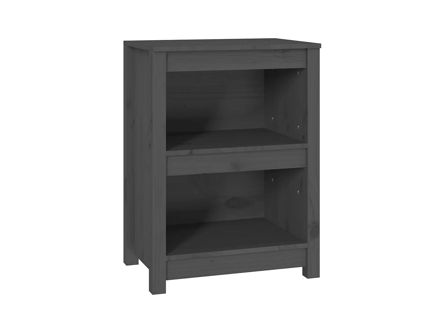 Laurens  Boekenkast 50x35x68 cm massief grenenhout grijs