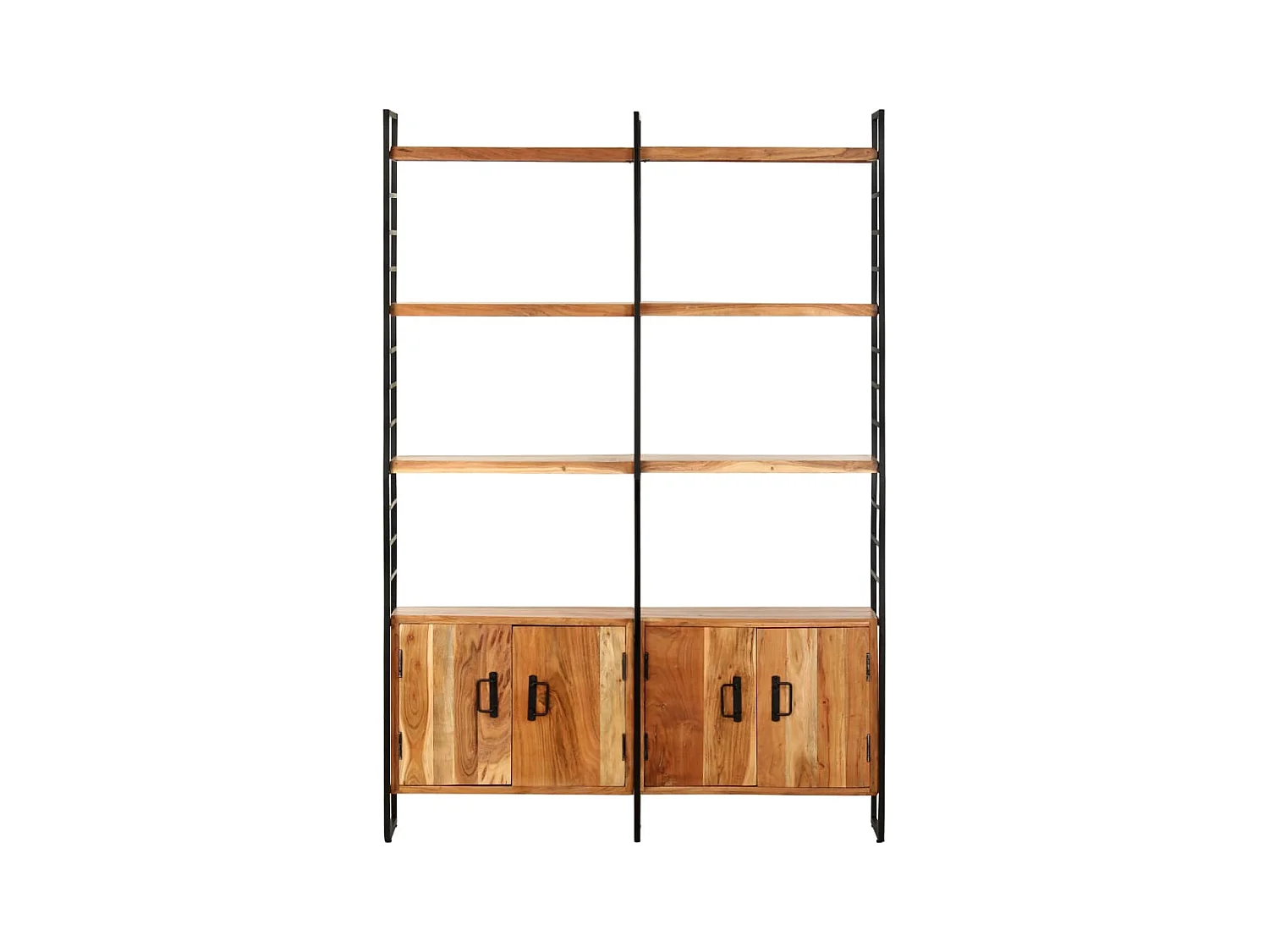 Ardrossan  Bibliothèque à 4 niveaux 124x30x180 cm Bois d'acacia massif