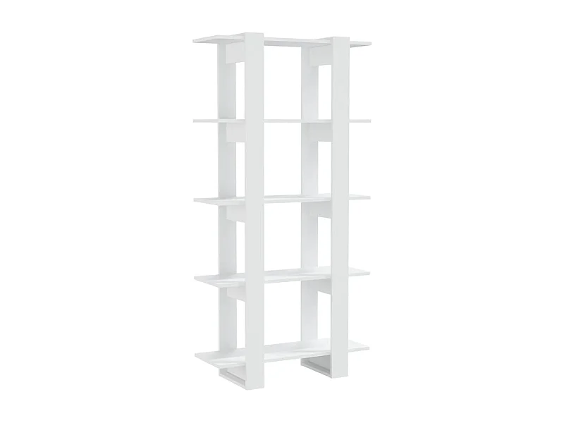 Igdir  Boekenkast/kamerscherm 80x30x160 cm bewerkt hout wit