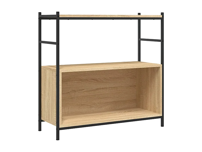 Yasmin  Estantería erro madera ingeniería roble Sonoma 80x30x78,5 cm