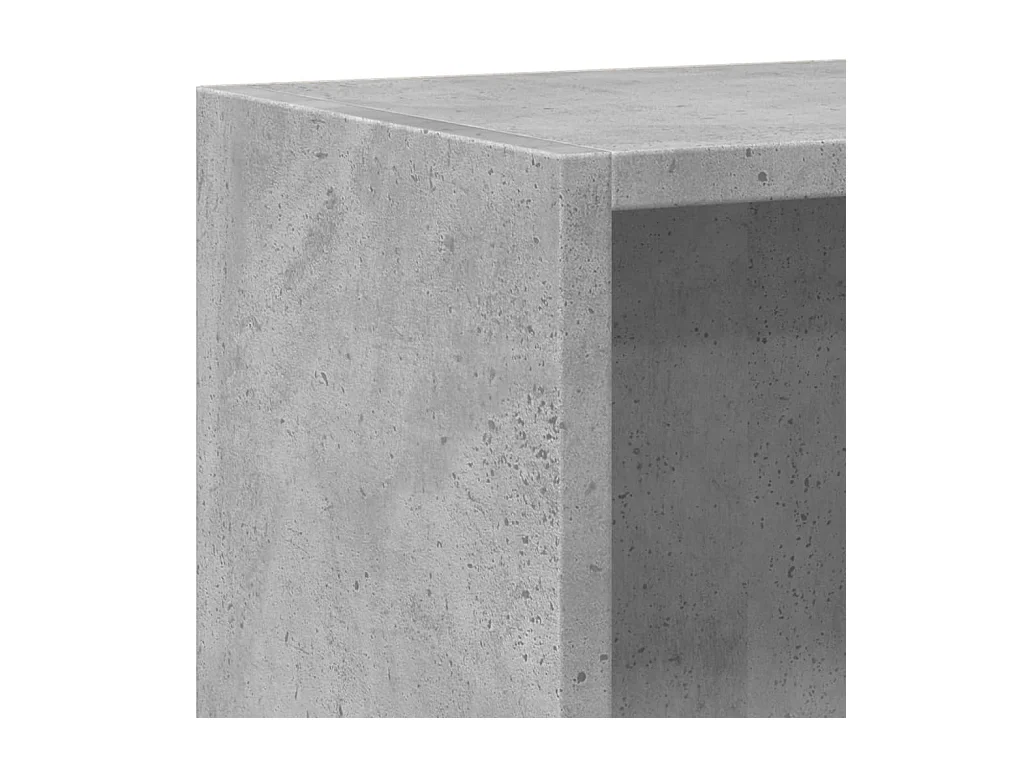 Freekje  Bibliothèque Gris béton 60x24x76 cm Bois d'ingénierie