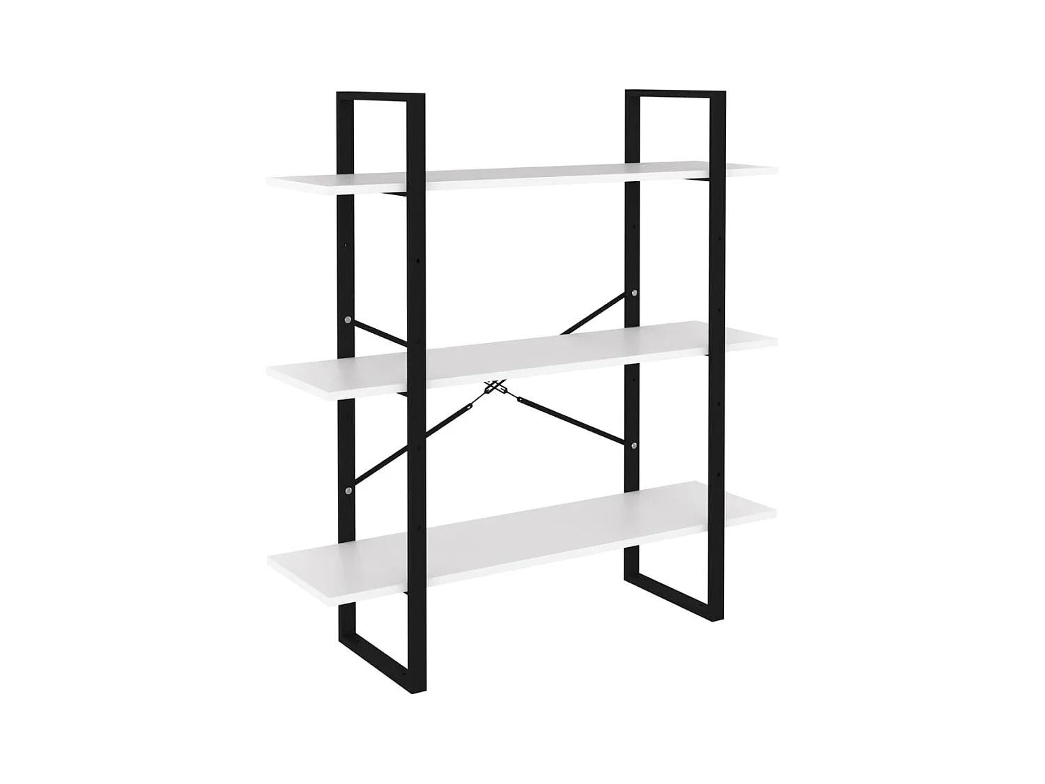 Capitola  Boekenkast 100x30x105 cm bewerkt hout wit