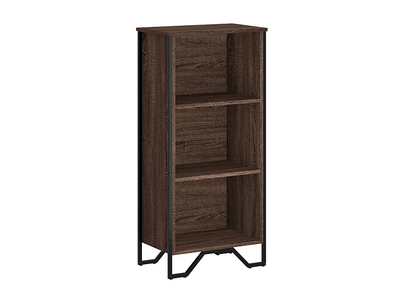 Olga  Bibliothèque chêne marron 50x31x106 cm bois d'ingénierie