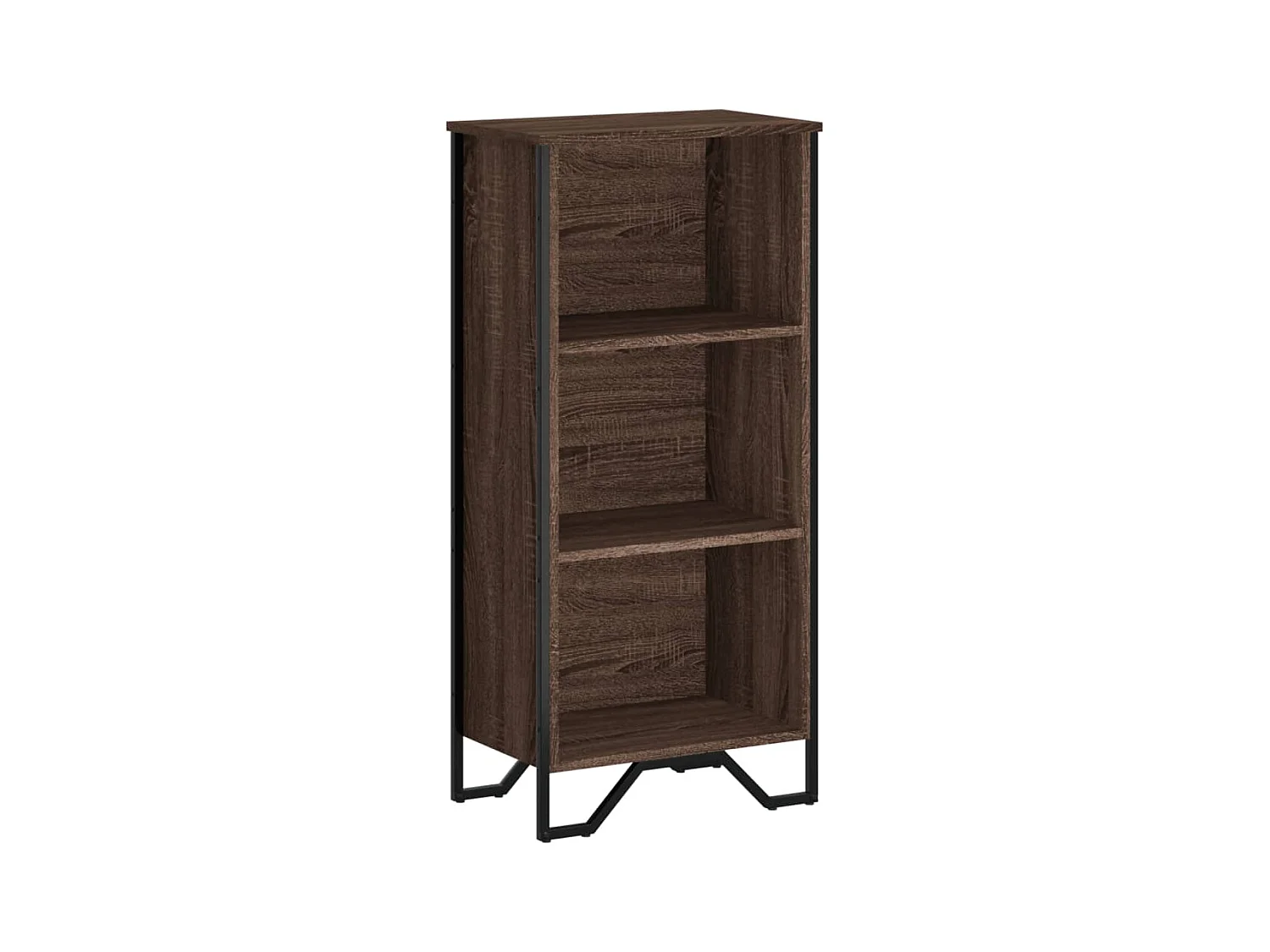 Olga  Bibliothèque chêne marron 50x31x106 cm bois d'ingénierie