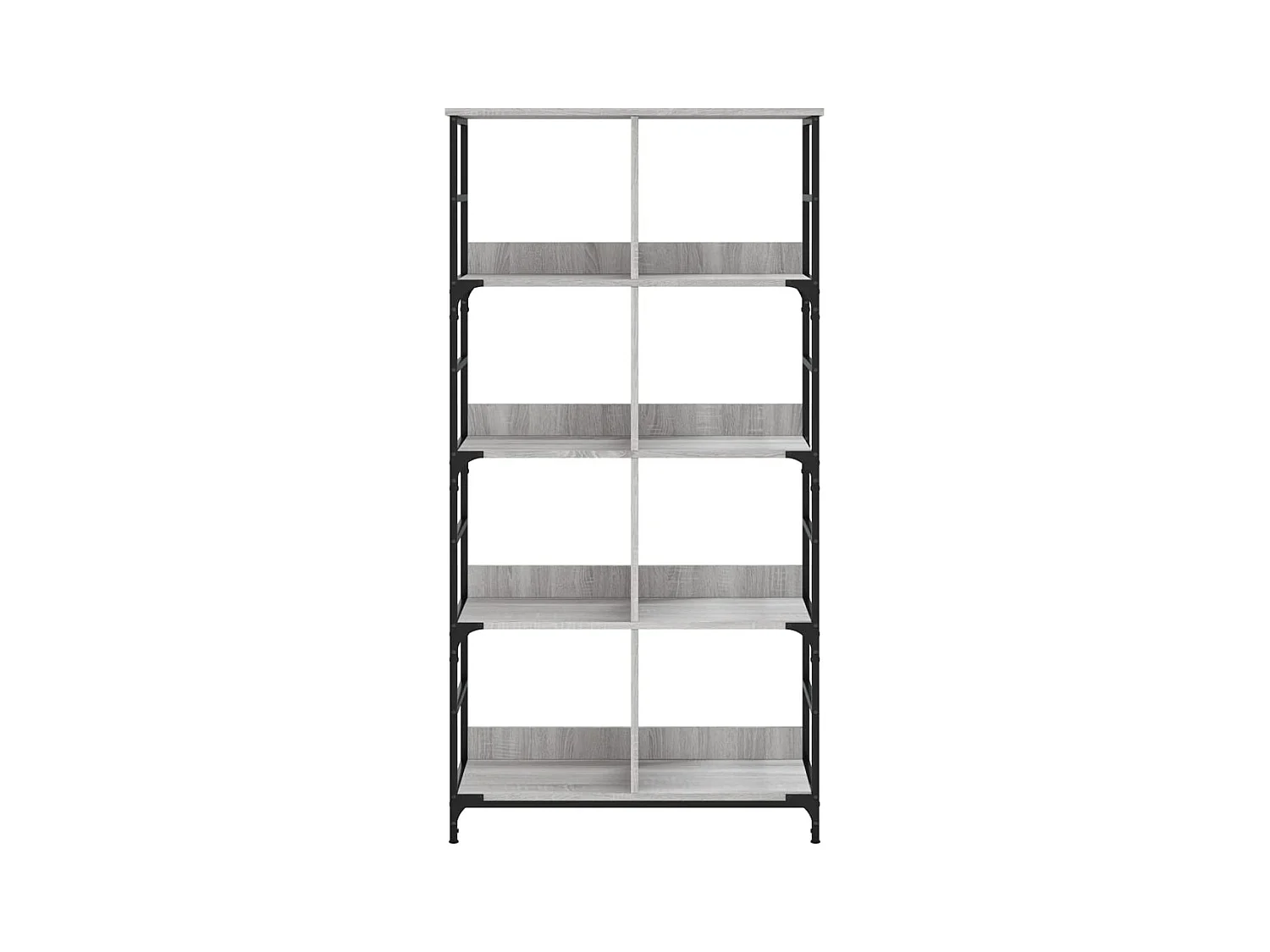 Keith  Bibliothèque sonoma gris 78,5x33x153 cm bois d'ingénierie