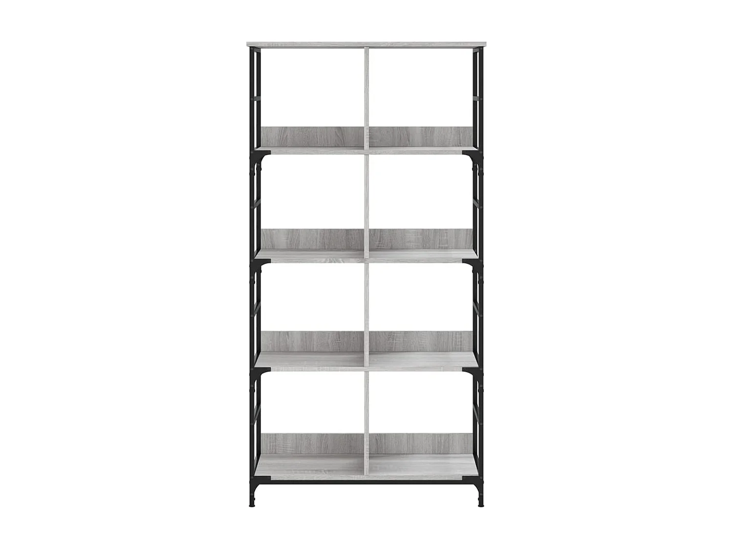 Keith  Bibliothèque sonoma gris 78,5x33x153 cm bois d'ingénierie