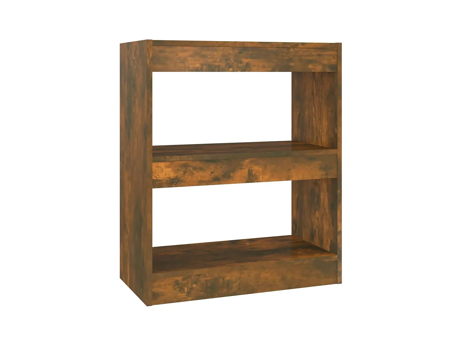 Marthir  Bibliothèque/Séparateur de pièce chêne fumé 60x30x72 cm