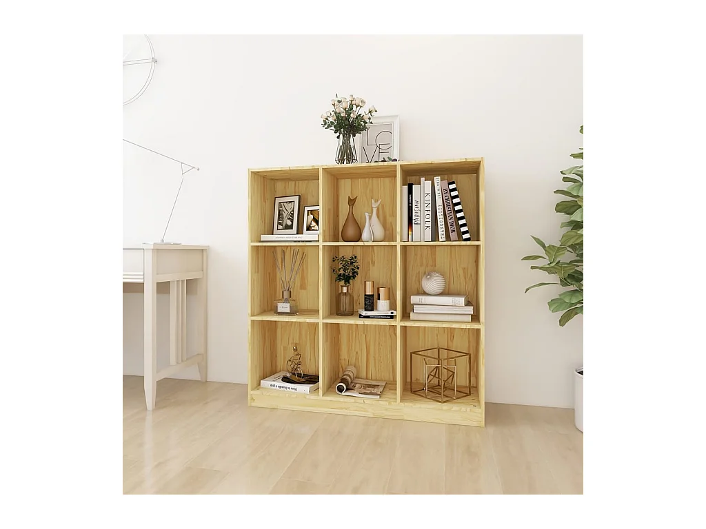 Wake Village  Bibliothèque/Séparateur de pièce 104x33,5x110 cm pin massif