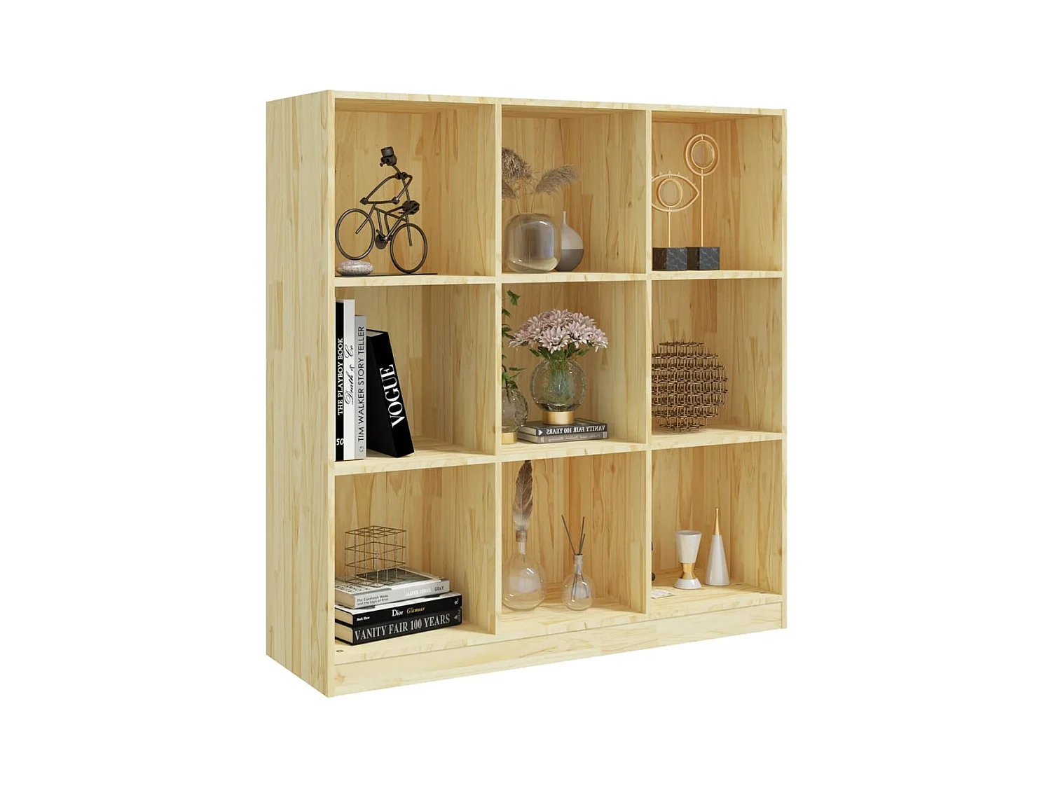 Wake Village  Bibliothèque/Séparateur de pièce 104x33,5x110 cm pin massif