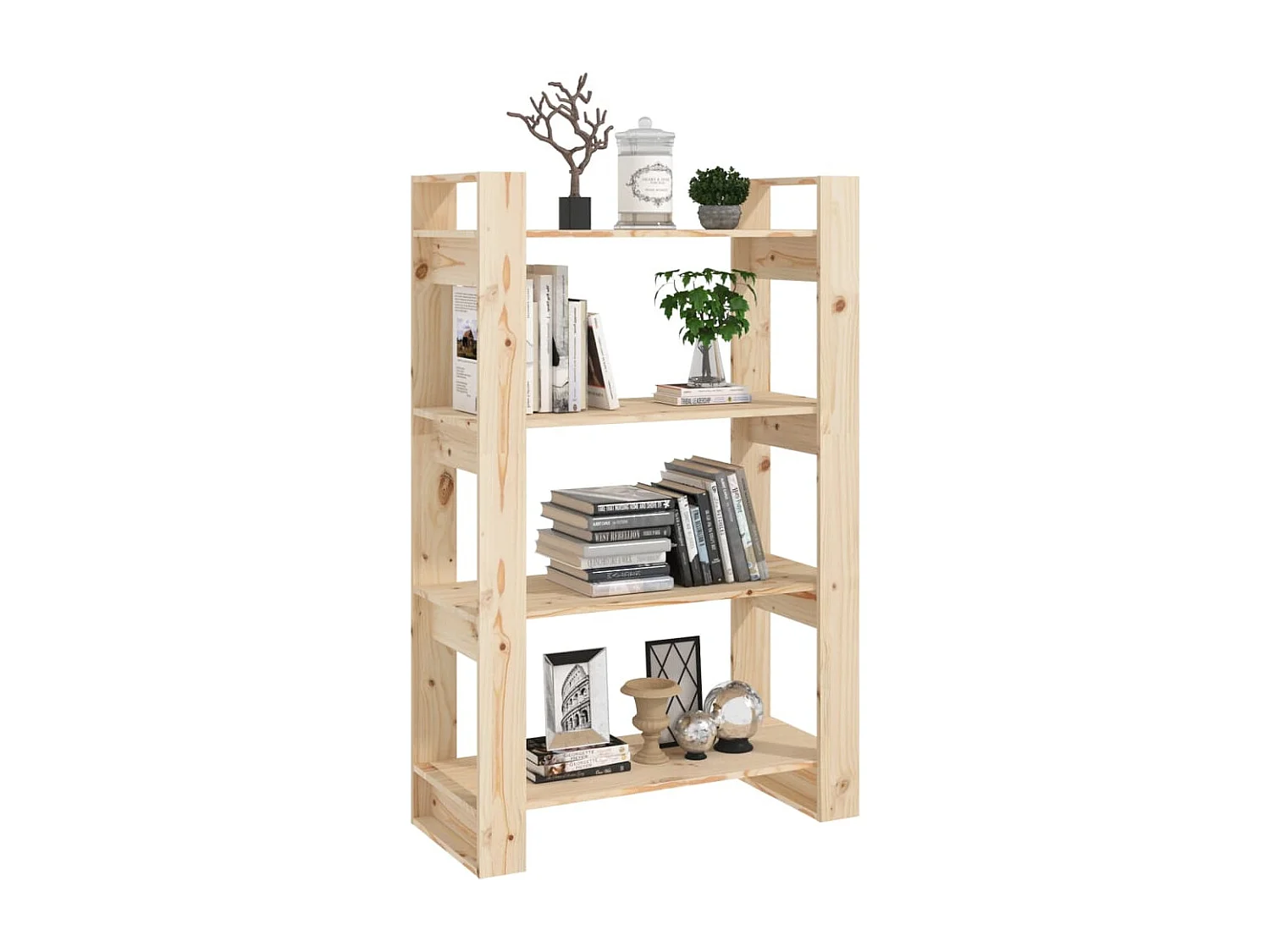 Orven  Bibliothèque/Séparateur de pièce 80x35x125 cm Pin massif