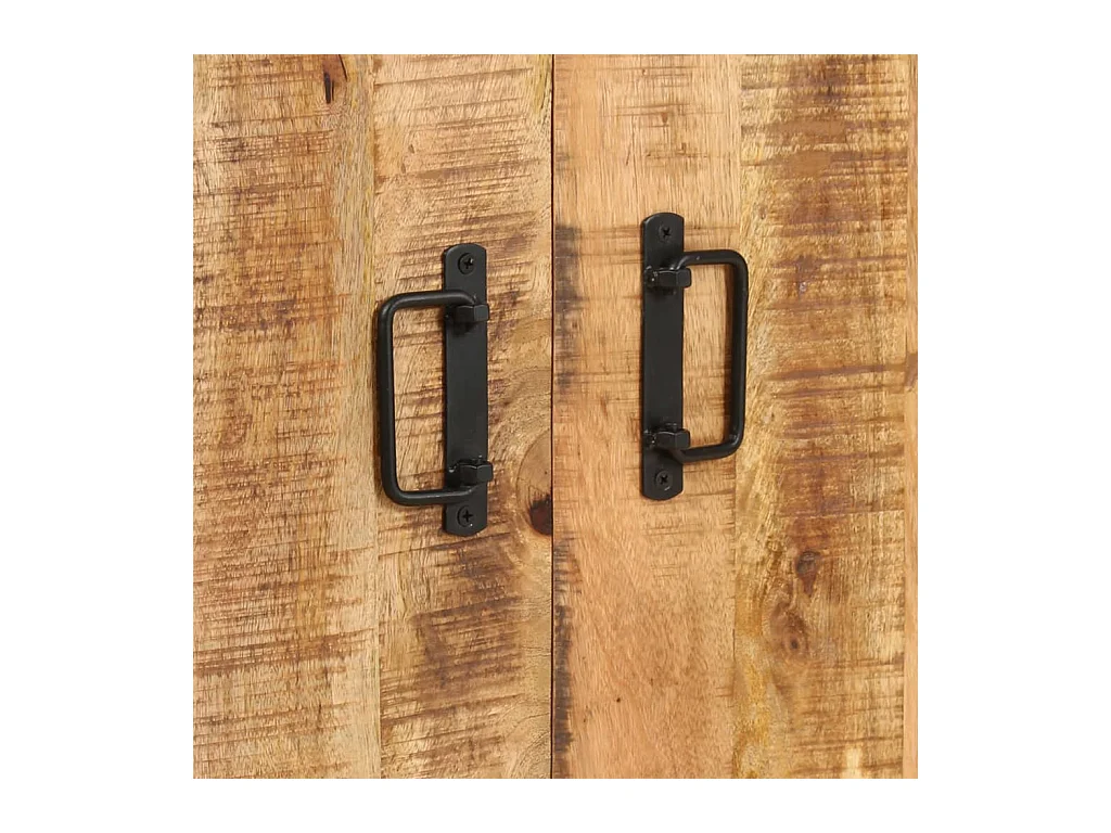 Sildor  Bibliothèque à 4 niveaux 80x30x180 cm Bois de manguier brut