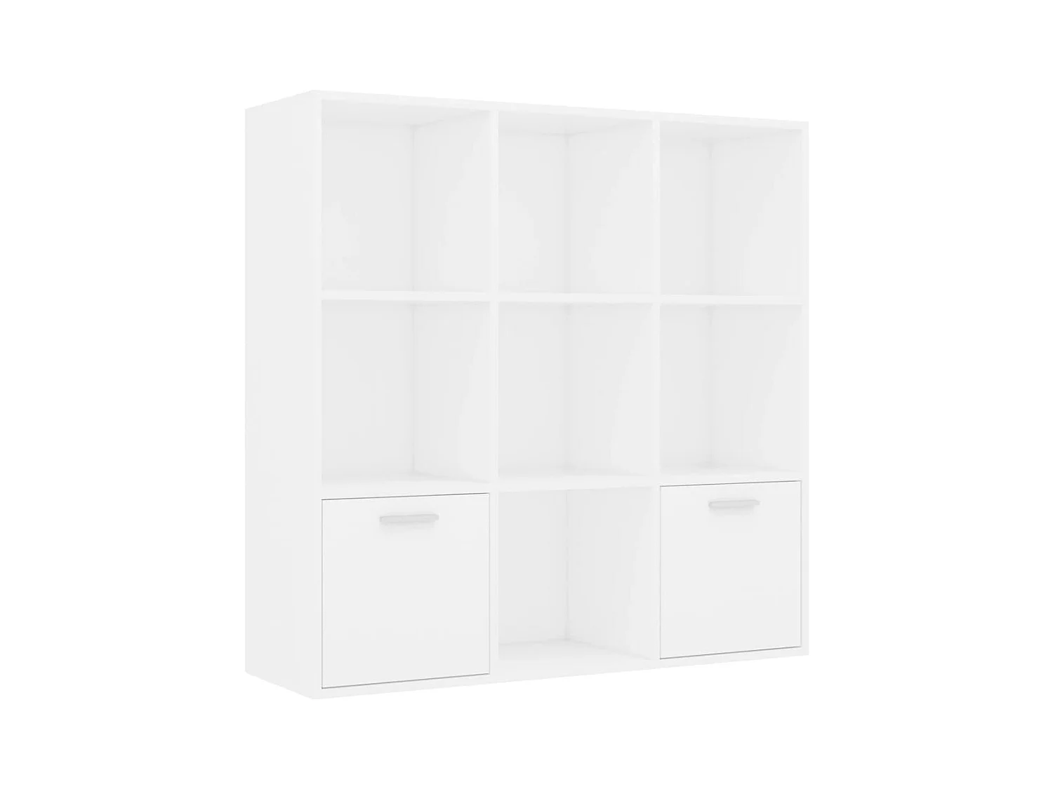 Clonakenny  Boekenkast 98x30x98 cm bewerkt hout wit