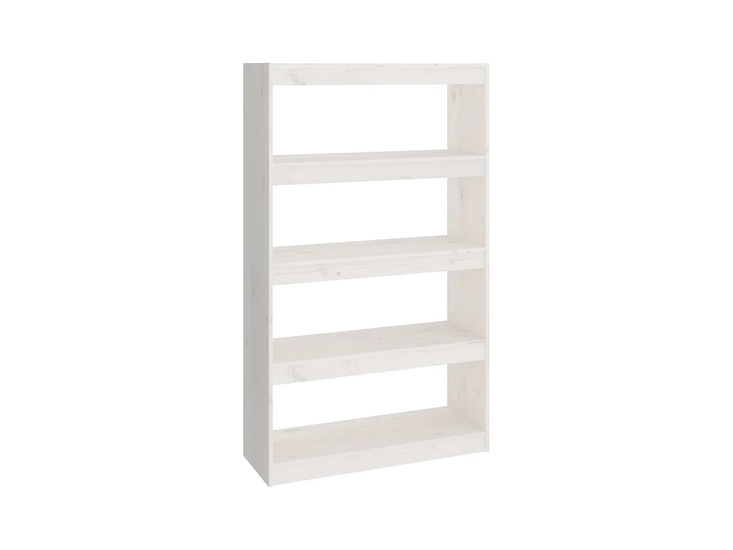 Aruna  Bibliothèque/Séparateur de pièce Blanc 80x30x135,5cm Pin massif