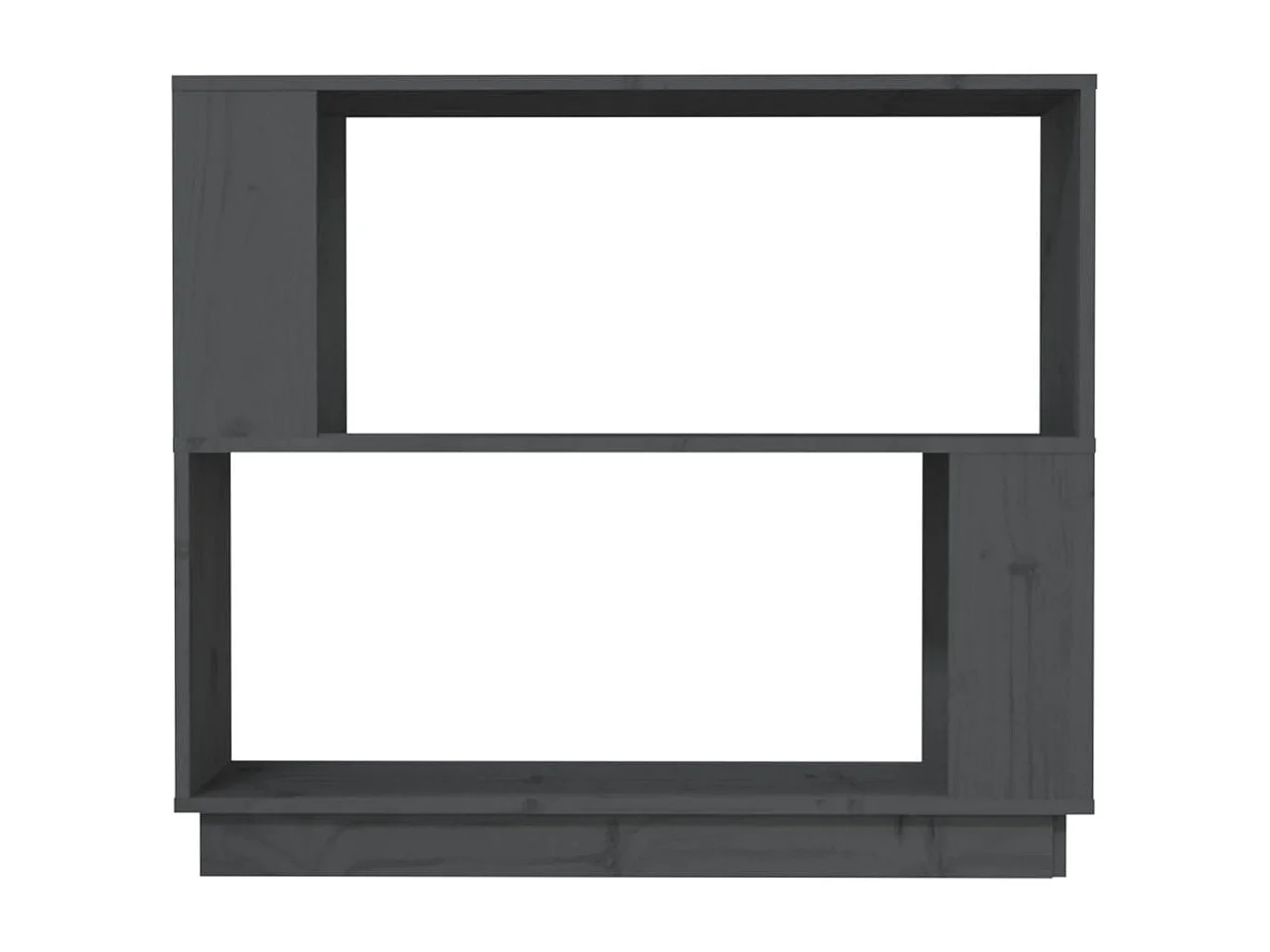 Jean-Paul-Jacques  Bibliothèque/Séparateur de pièce Gris 80x25x70 cm Pin massif