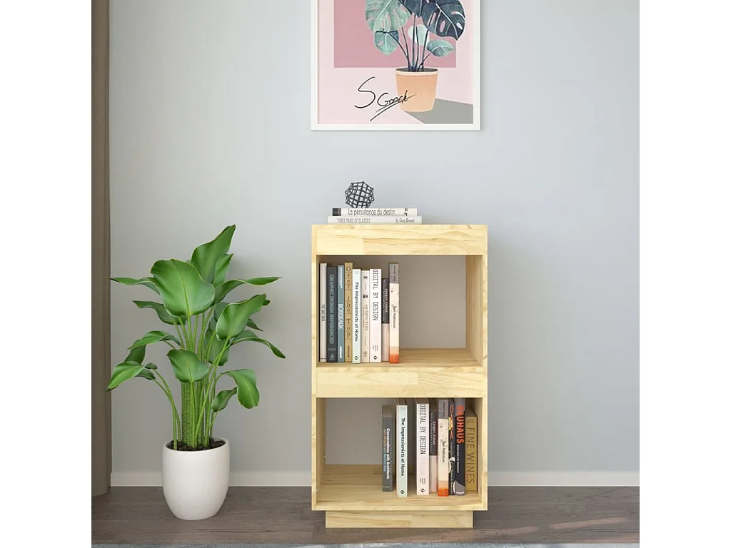 Alisha  Bibliothèque 40x35x71 cm bois de pin massif