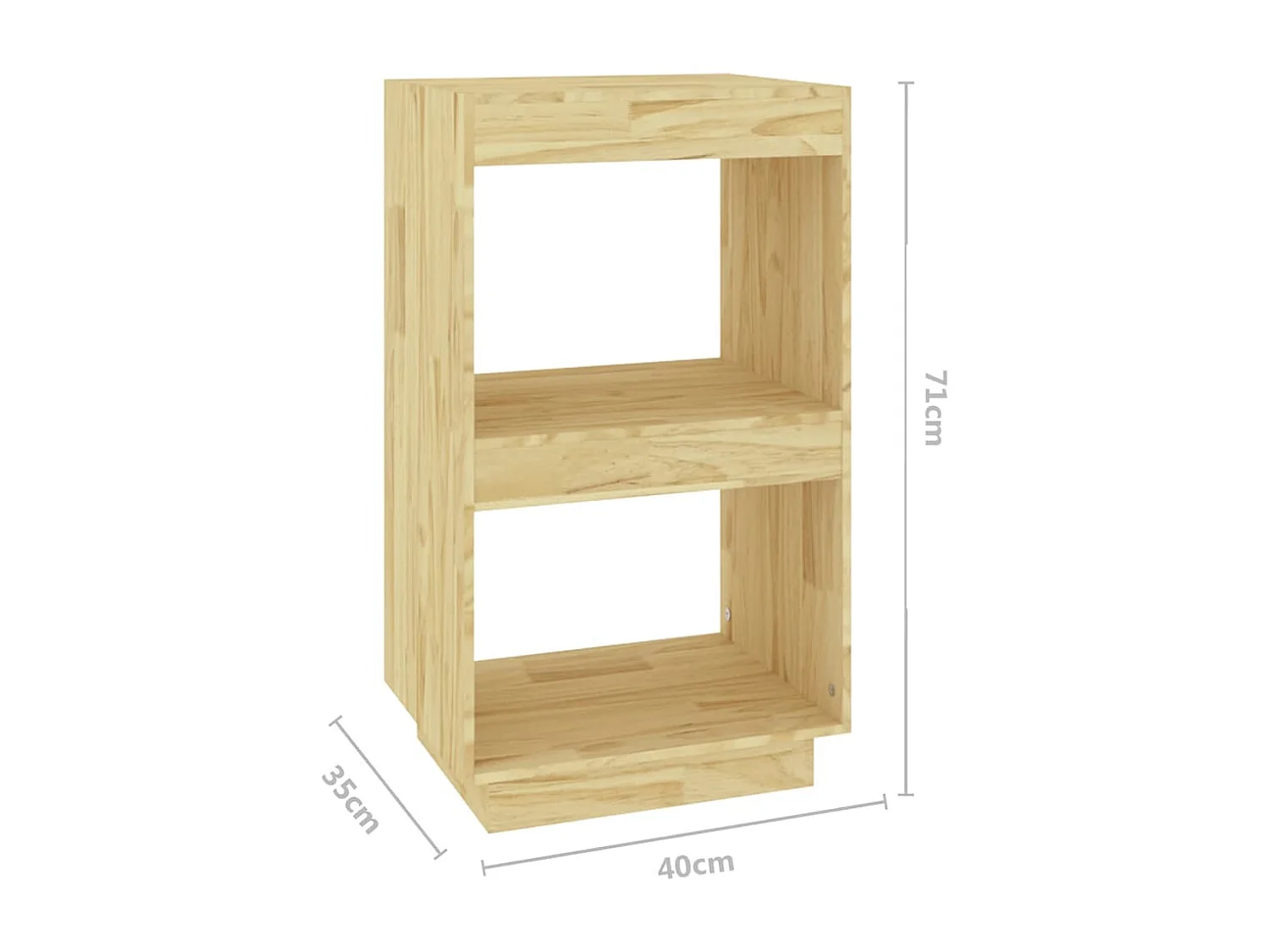 Alisha  Bibliothèque 40x35x71 cm bois de pin massif