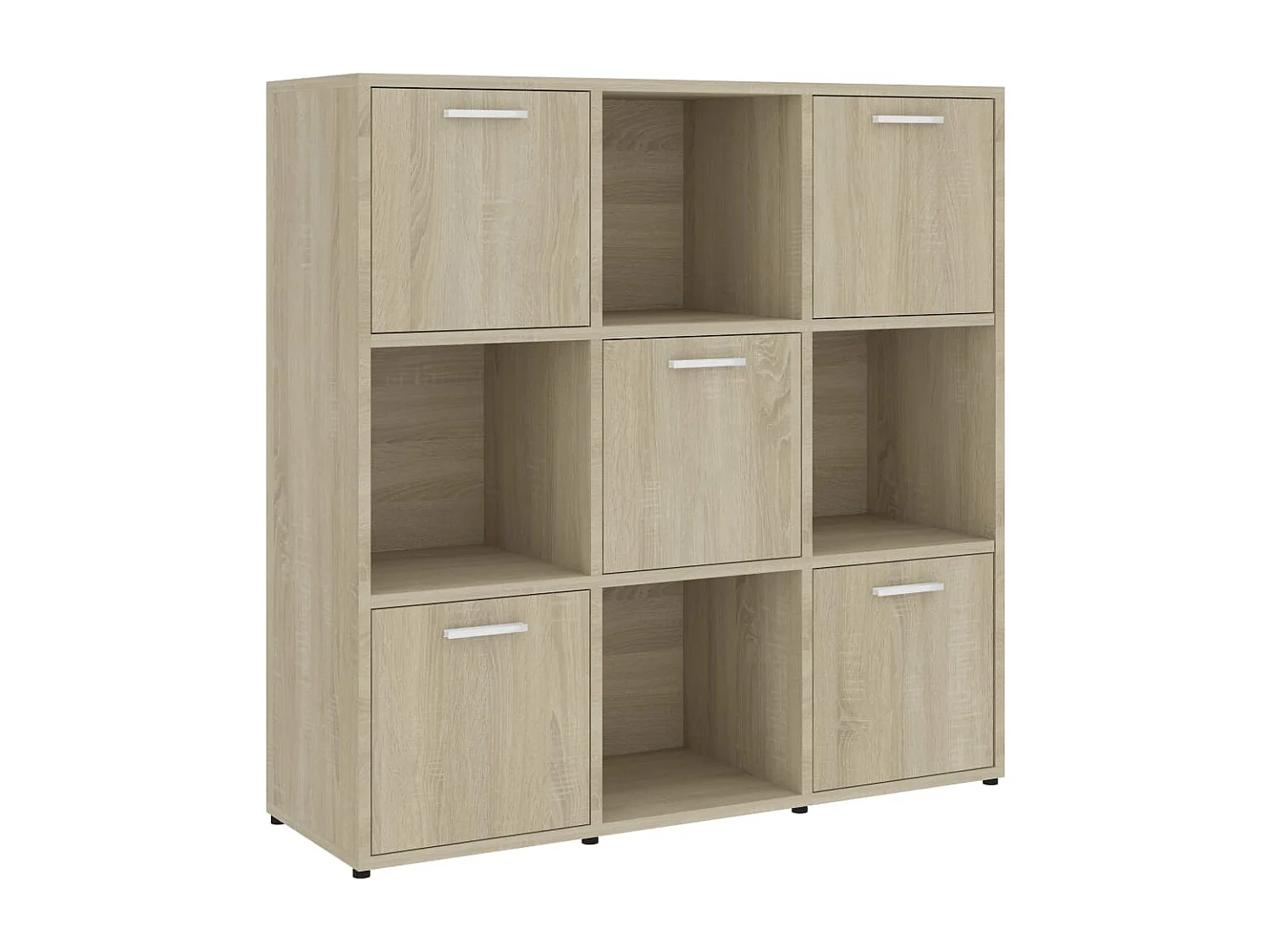 Lacey  Bibliothèque Chêne sonoma 90x30x90 cm Bois d’ingénierie