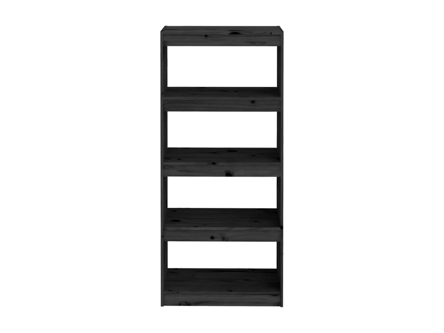 Colgate  Bibliothèque/Séparateur de pièce Noir 60x30x135,5 cm Pin massif
