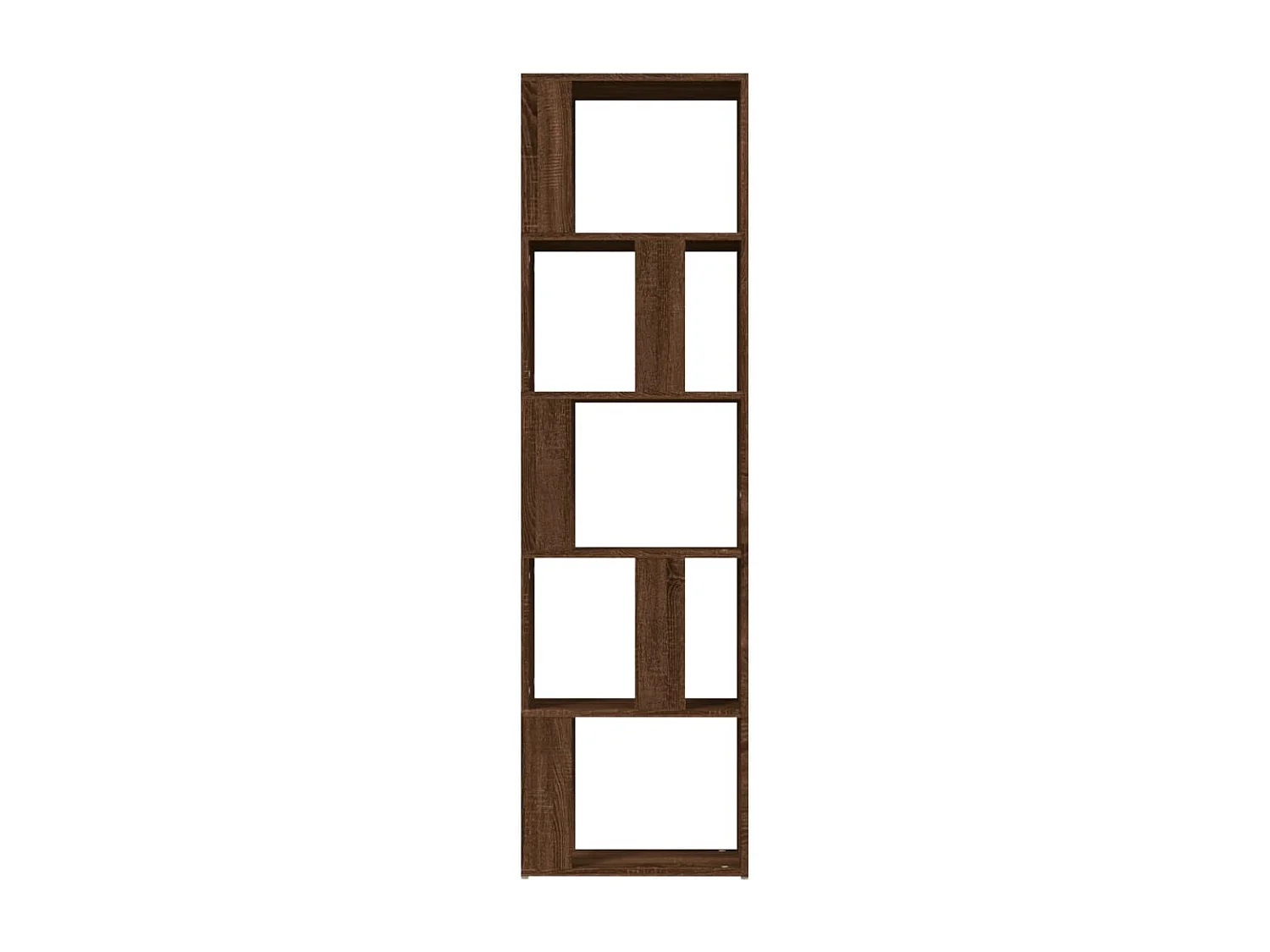 Niels  Bibliothèque Chêne marron 45x24x160 cm Bois d'ingénierie