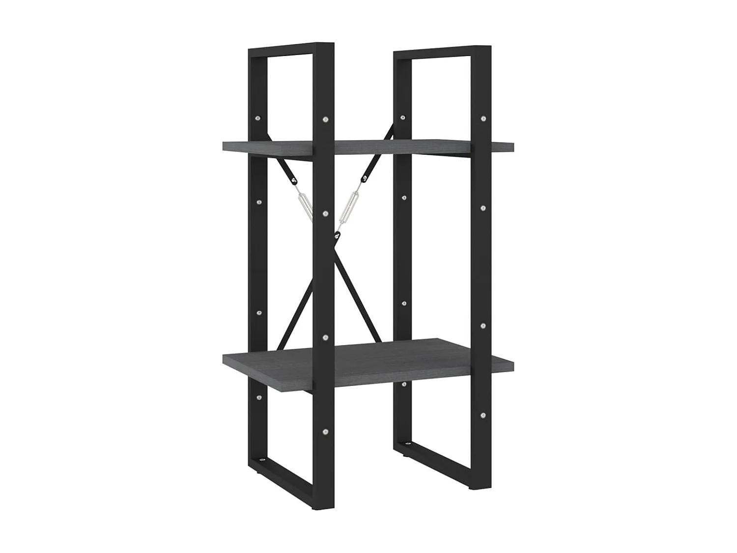 Aubagne  Bibliothèque à 5 niveaux Gris 40x30x175 cm Bois de pin