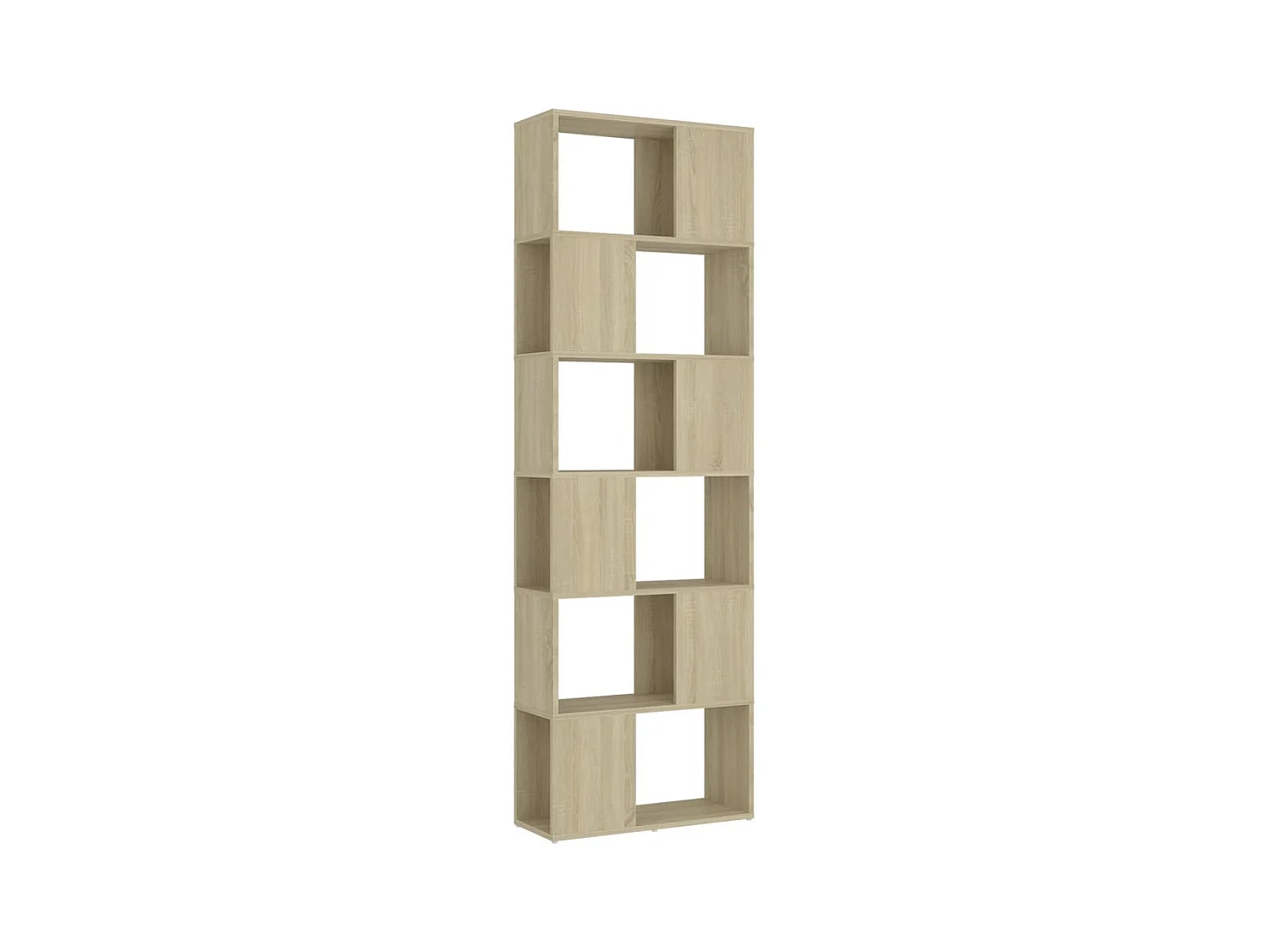 Norman  Librería separador contrachapada roble Sonoma 60x24x186 cm