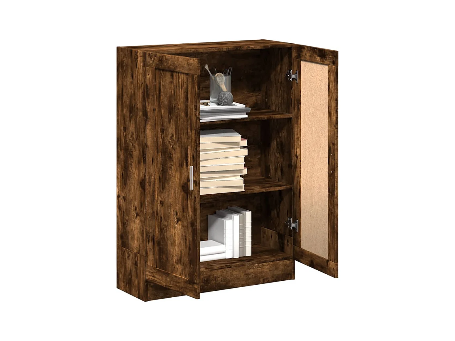 Krimpen aan den IJssel  Bibliothèque chêne fumé 82,5x30,5x115 cm bois d'ingénierie