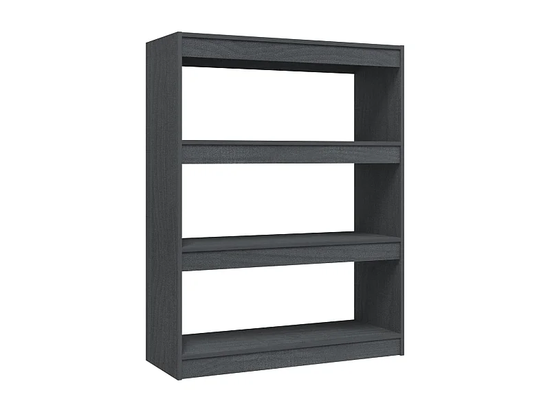 Centerville  Bibliothèque/Séparateur de pièce Gris 100x30x103 cm Pin massif