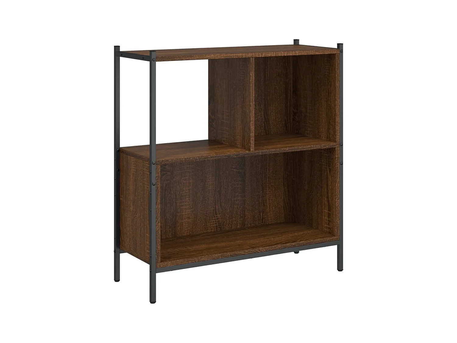 Taner  Estantería madera de ingeniería marrón roble 72x28x77,5 cm