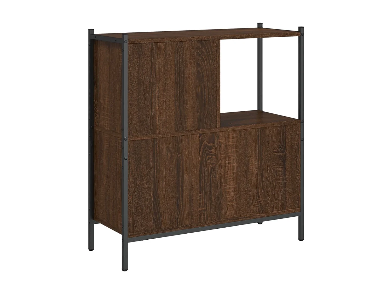 Taner  Bibliothèque chêne marron 72x28x77,5 cm bois d'ingénierie