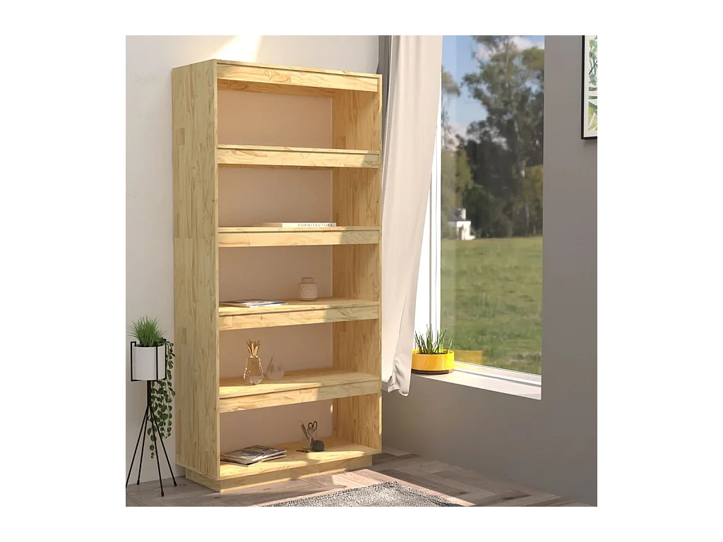 Alisha  Bibliothèque/Séparateur de pièce 80x35x167 cm pin massif